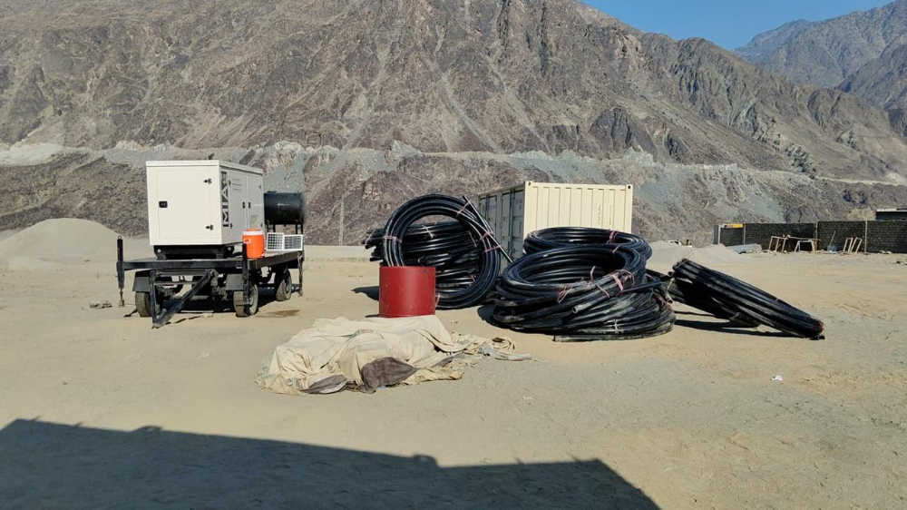 Plant and earthmoving equipment on site