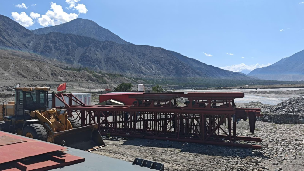 Plant structure over the river channel