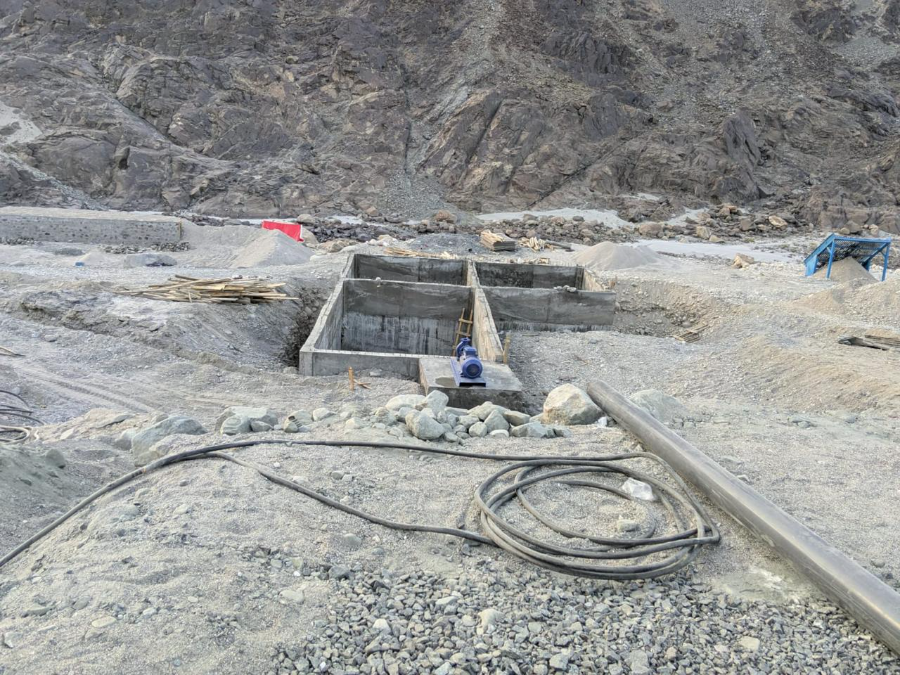 Sluice run during recovery trials